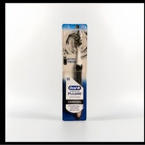 Oral-B Pulsar Vibrating Charcoal Battery Powered Toothbrush Soft Bristles